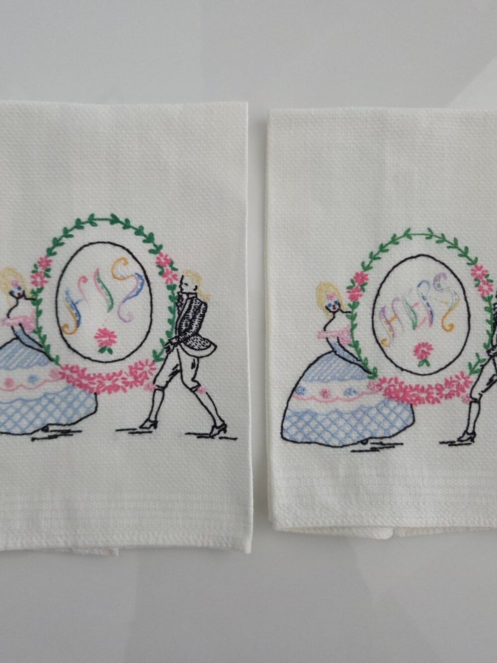 2 Vintage Tea Towels